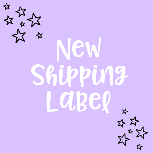 New shipping label