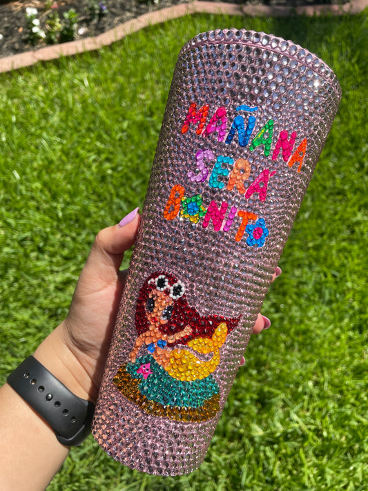 Mañana Será Bonito Full Bling tumbler