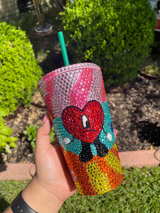 UVST Bad bunny Full Bling tumbler